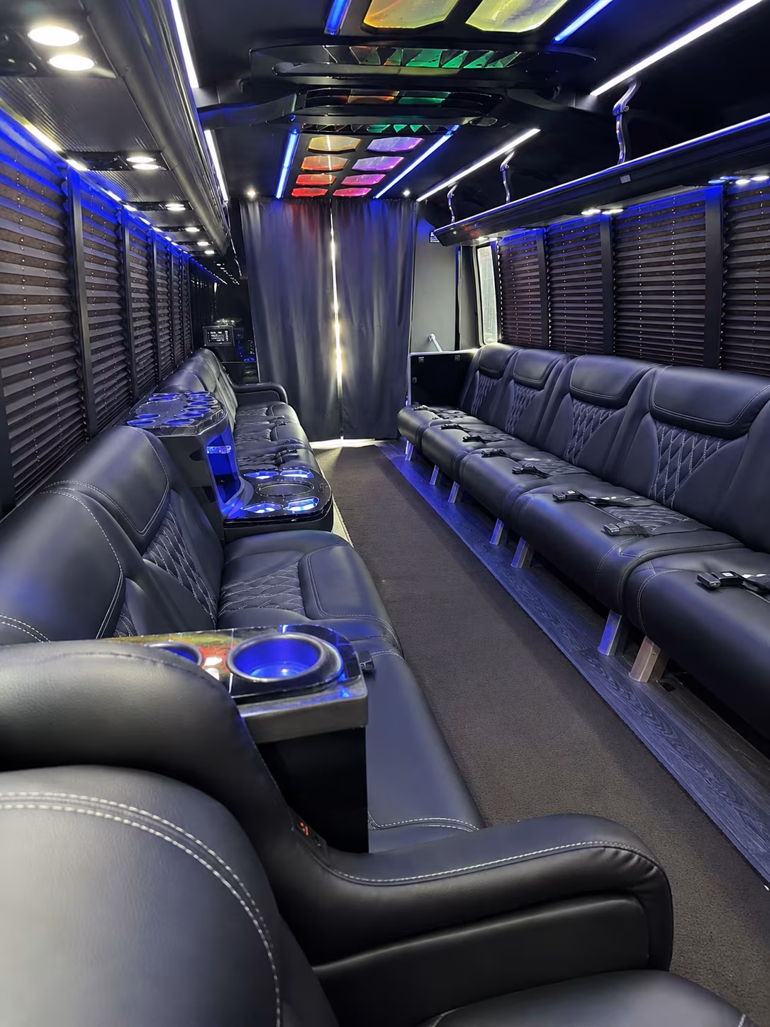 party buses and sprinter vans for the wedding party in springfield